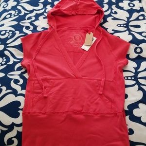 GAP short sleeve hooded sweatshirt NWT